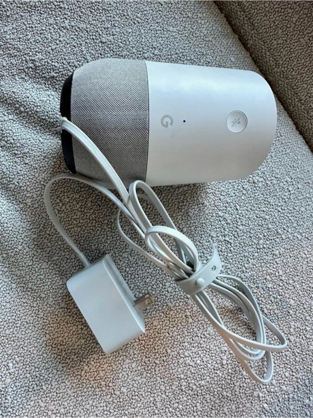 Google home smart speaker, white